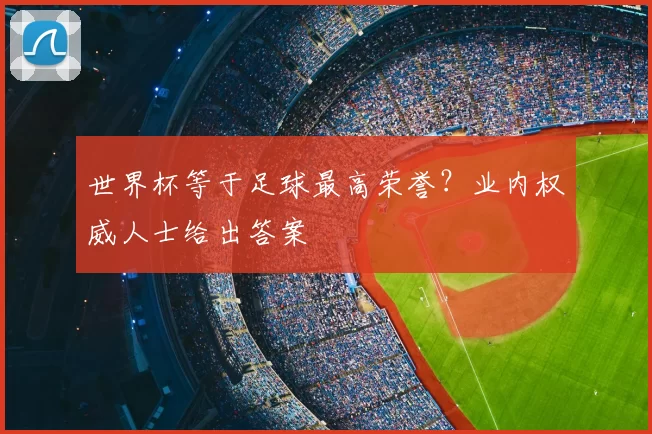 世界杯等于足球最高荣誉?业内权威人士给出答案