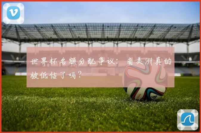 世界杯名额分配争议:南美洲真的被低估了吗?
